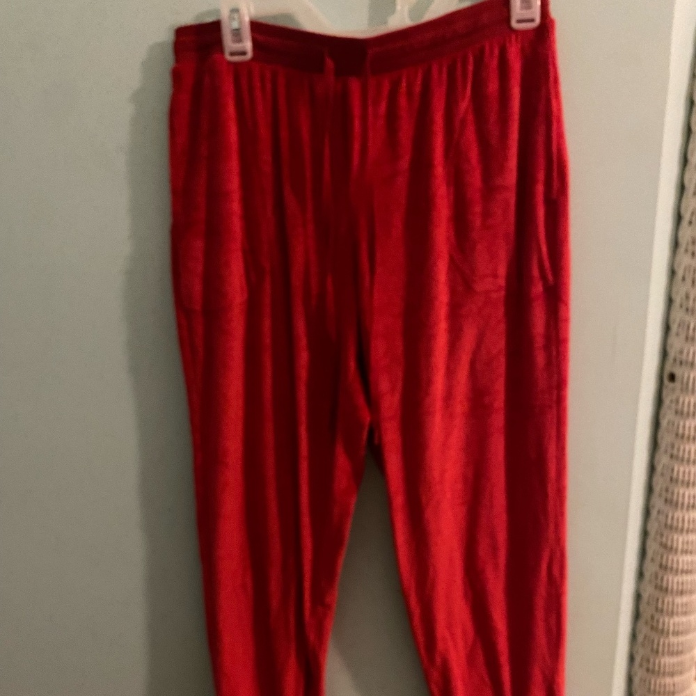 Red Velvet Pj/Lounge Pants Size S